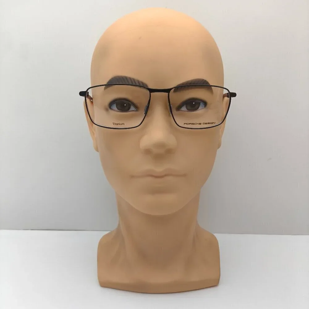 🕶️Made in Italy! Porsche Design P8766 Pol.Black Eyeglasses 56/16 140 /EUM157🕶️